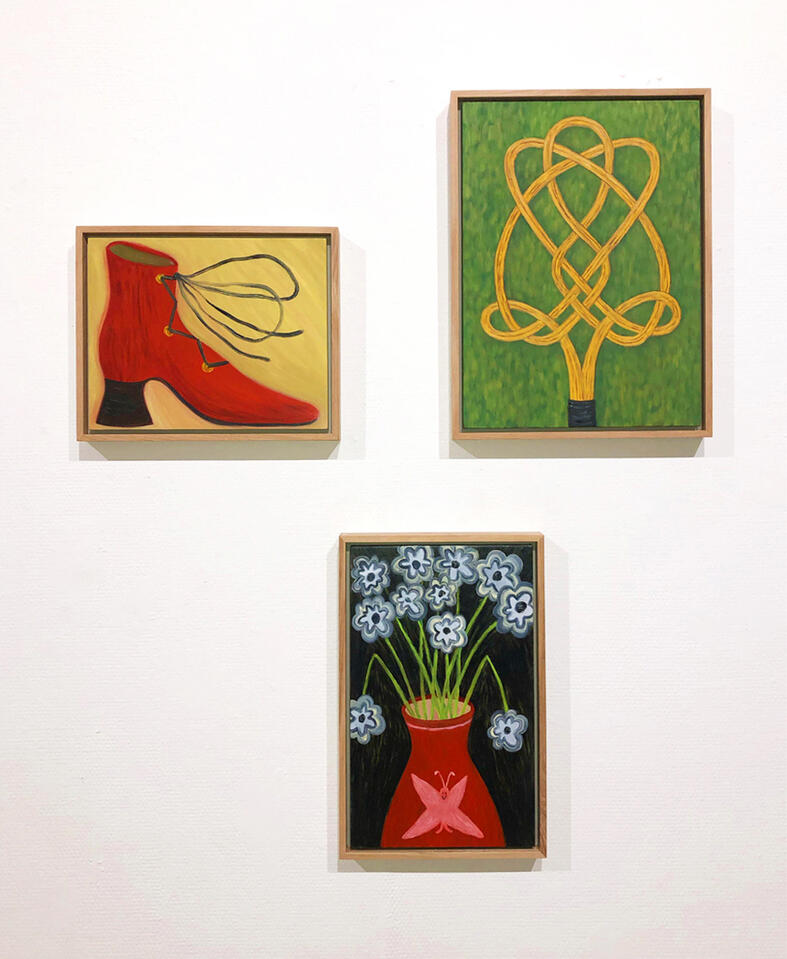 Installation view, Forbidden Outrageous Red, HAA Gallery 2023